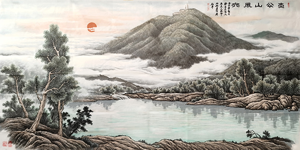 李叔平作品《壶公山风光》规格：138cmx70cm.jpg